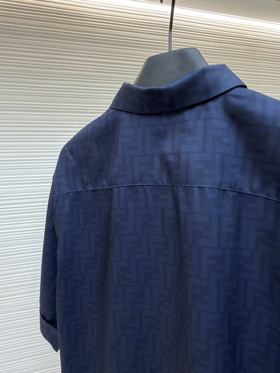 FENDI 芬迪 全幅FF衬衫 短袖 外套 夏季 蓝色 B0 FS0795AKEEF0H5A