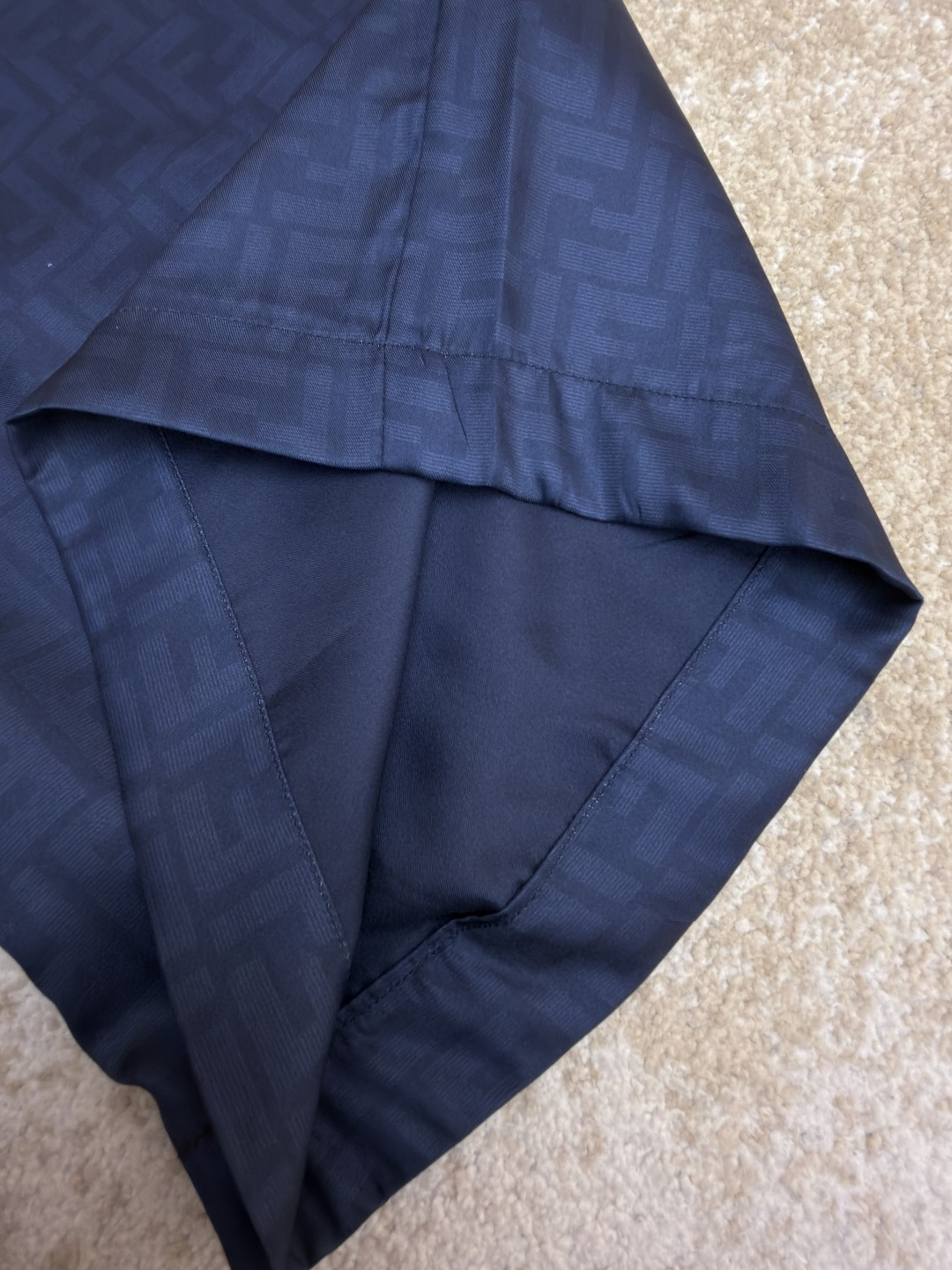 Fendi 芬迪 全幅FF短裤 休闲裤 五分裤 裤子 蓝色 B0 FB1014AKEEF0H5A