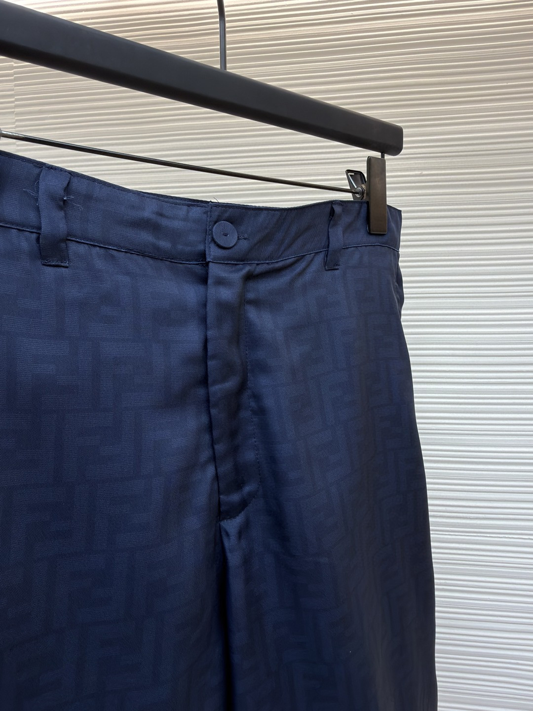 Fendi 芬迪 全幅FF短裤 休闲裤 五分裤 裤子 蓝色 B0 FB1014AKEEF0H5A