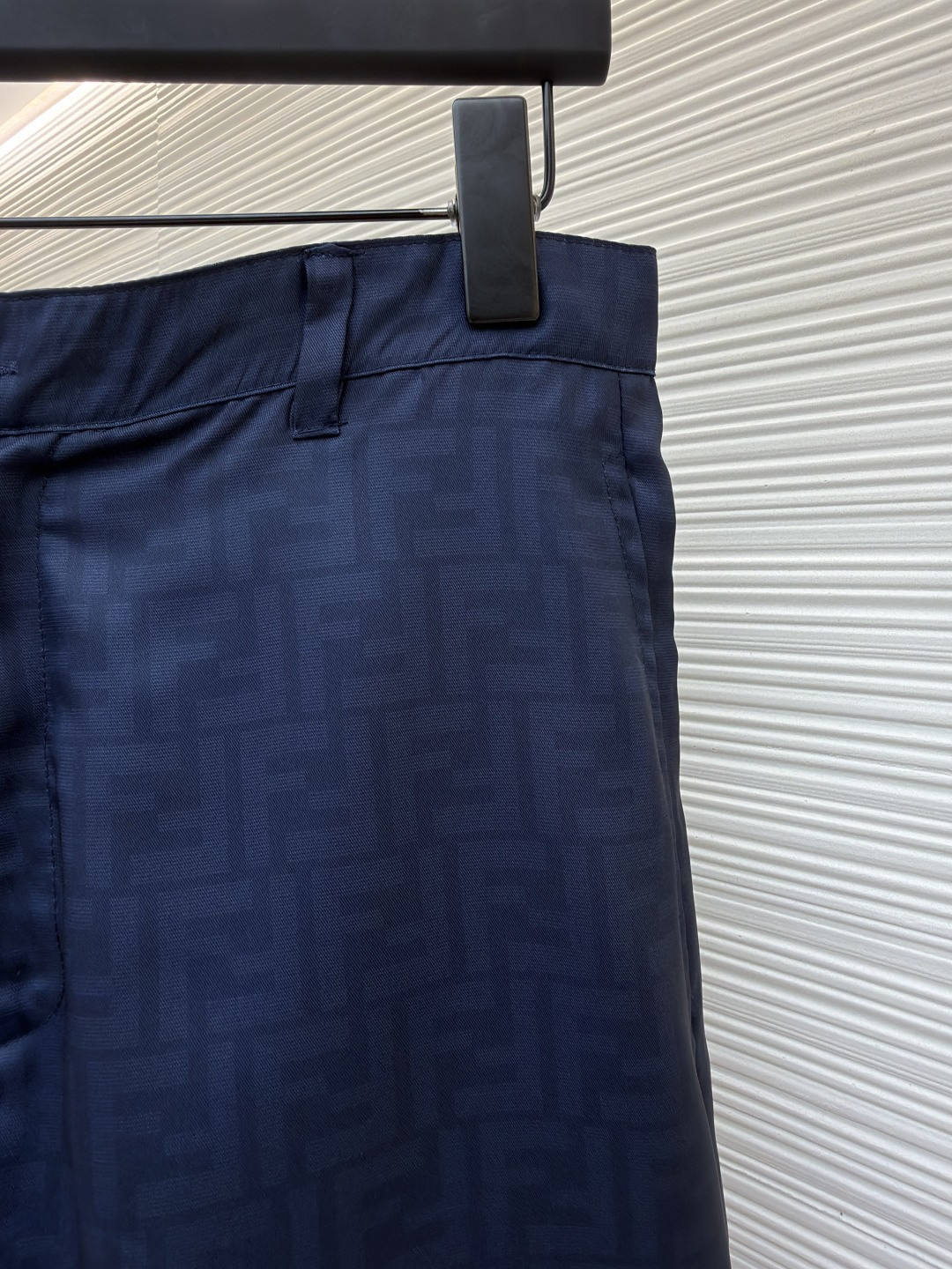 Fendi 芬迪 全幅FF短裤 休闲裤 五分裤 裤子 蓝色 B0 FB1014AKEEF0H5A