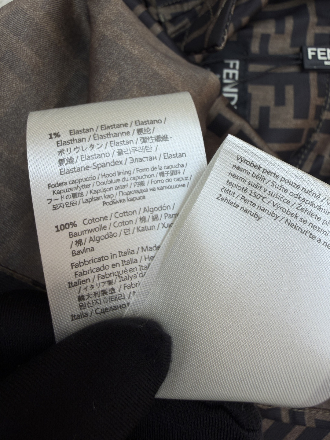 FENDI 芬迪 全幅FF衬衫 短袖 外套 夏季 棕色 B0 FS0795AKEEF1440