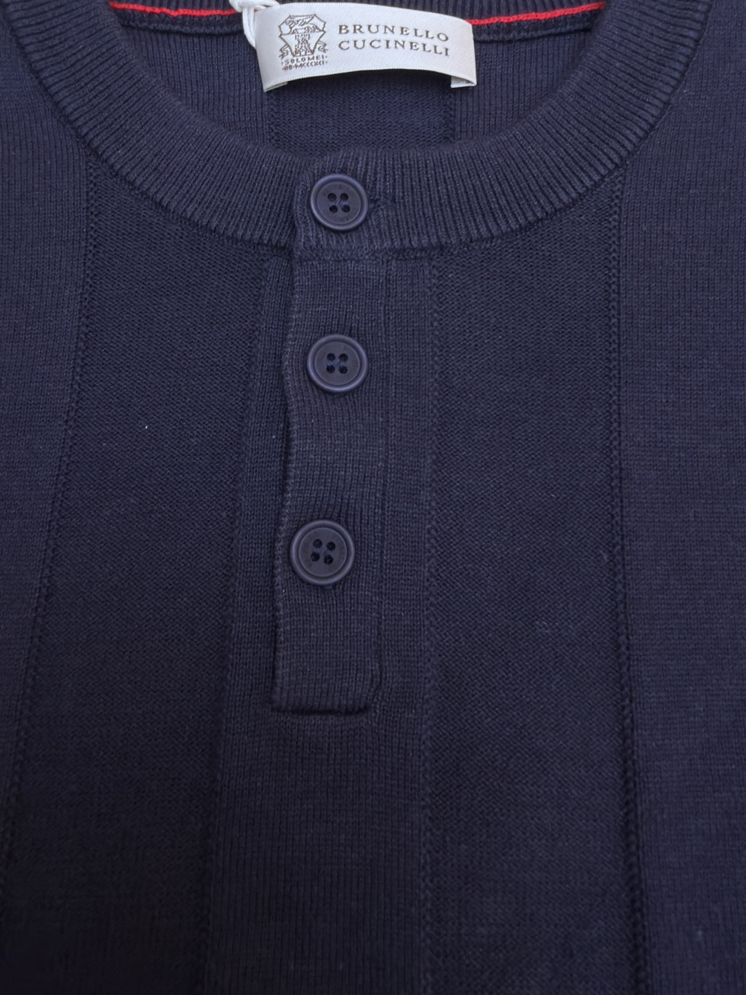 Brunello Cucinelli BC 亨利老钱风针织衫 短袖 棕色 杏色 藏蓝色 B0 M2L707801-CNO22