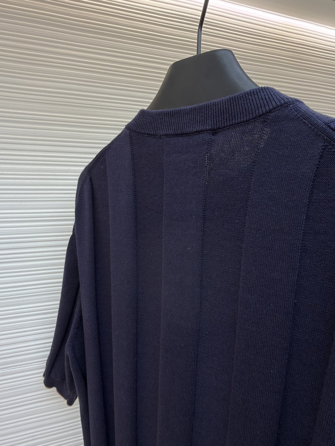 Brunello Cucinelli BC 亨利老钱风针织衫 短袖 棕色 杏色 藏蓝色 B0 M2L707801-CNO22