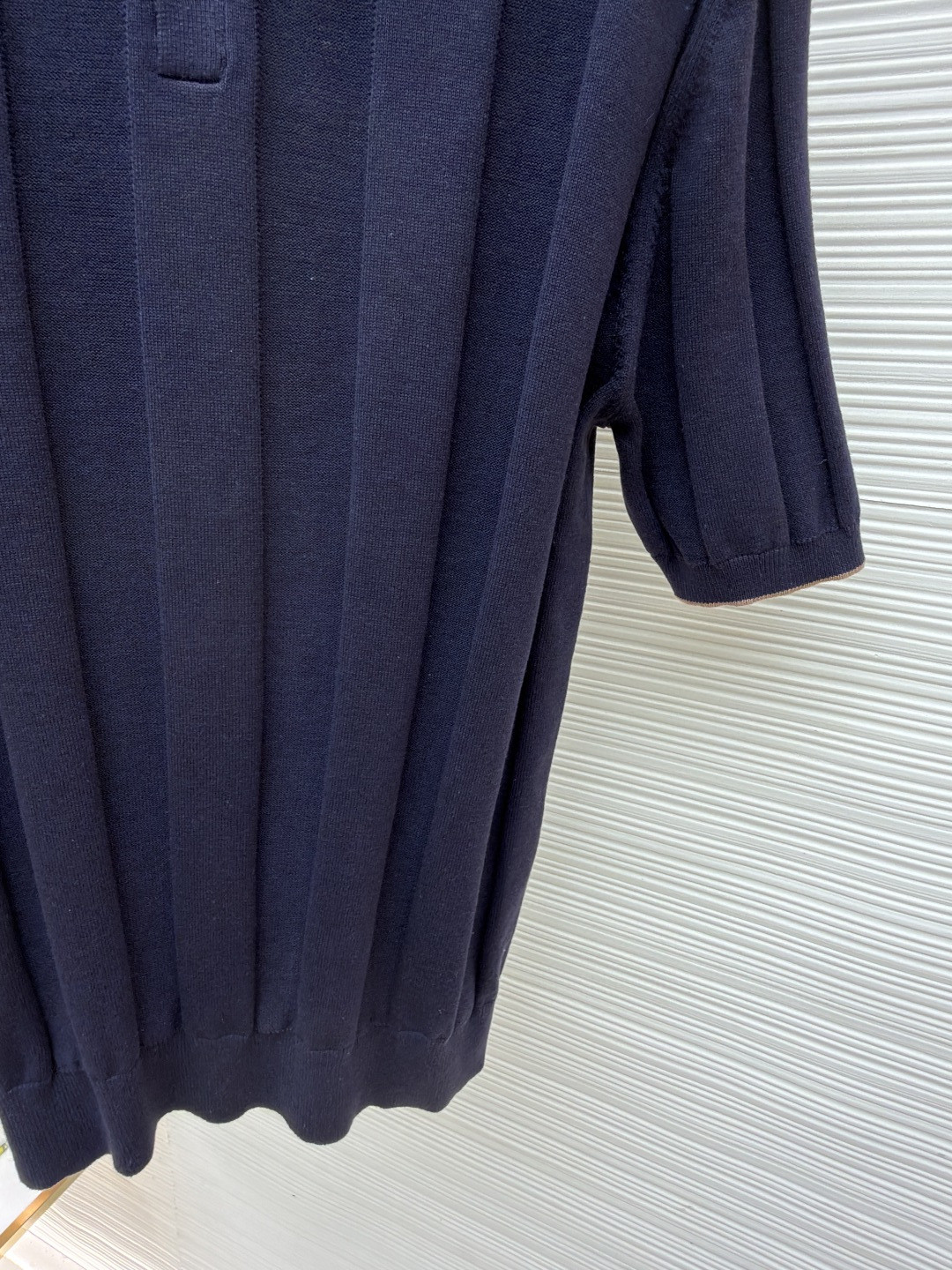Brunello Cucinelli BC 亨利老钱风针织衫 短袖 棕色 杏色 藏蓝色 B0 M2L707801-CNO22