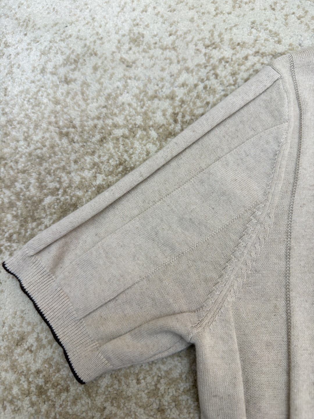 Brunello Cucinelli BC 亨利老钱风针织衫 短袖 棕色 杏色 藏蓝色 B0 M2L707801-CNO22