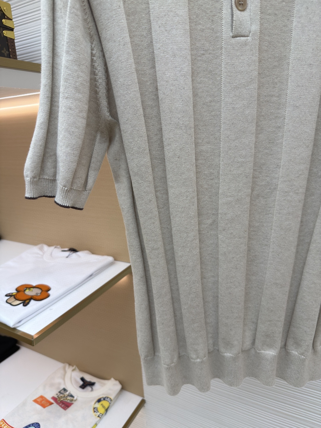 Brunello Cucinelli BC 亨利老钱风针织衫 短袖 棕色 杏色 藏蓝色 B0 M2L707801-CNO22