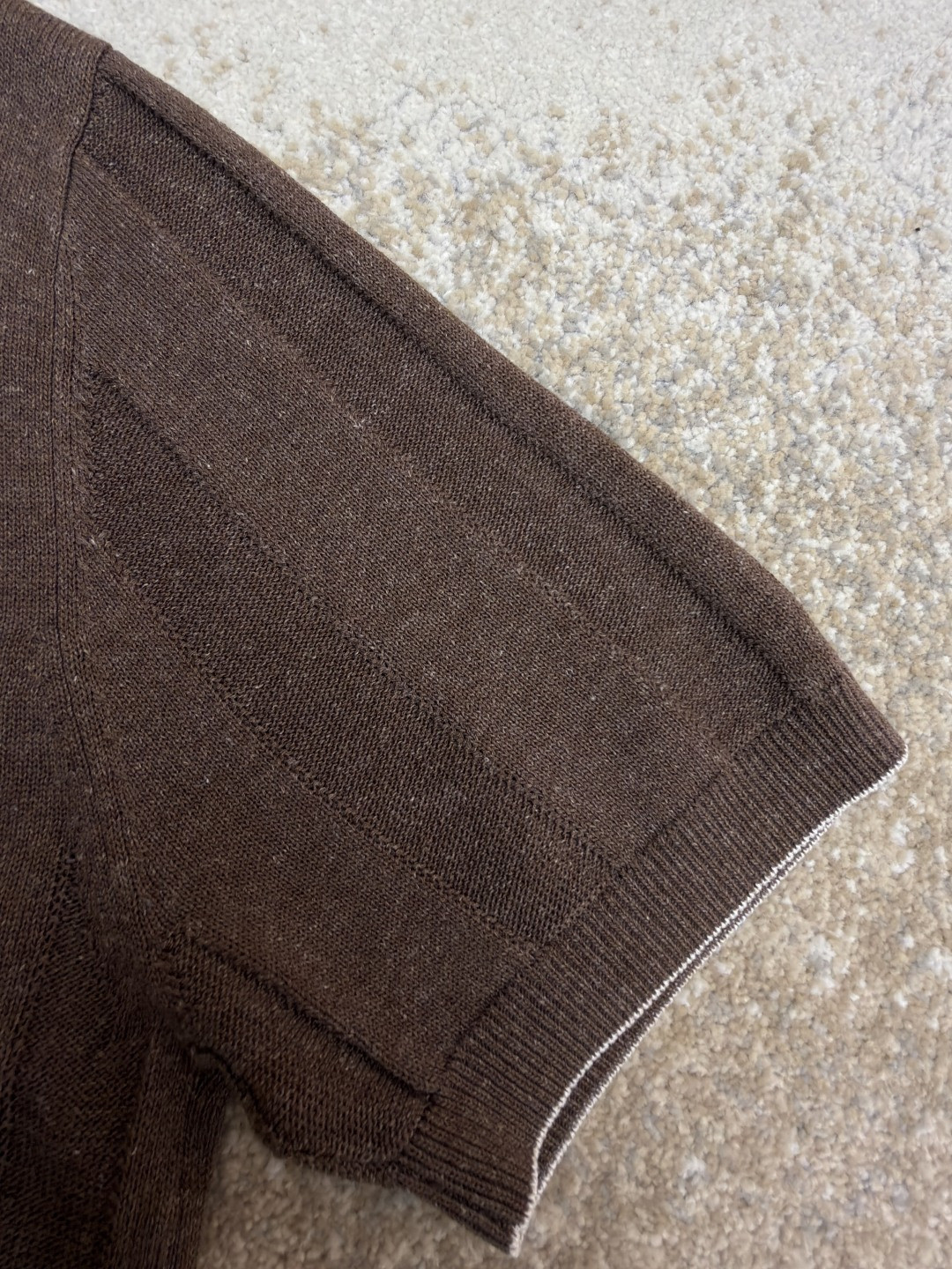 Brunello Cucinelli BC 亨利老钱风针织衫 短袖 棕色 杏色 藏蓝色 B0 M2L707801-CNO22