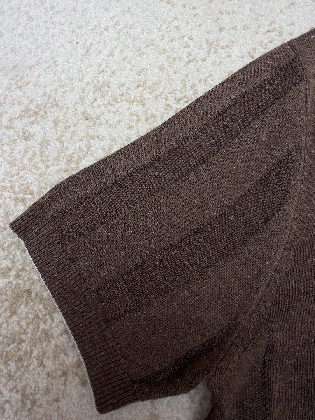 Brunello Cucinelli BC 亨利老钱风针织衫 短袖 棕色 杏色 藏蓝色 B0 M2L707801-CNO22