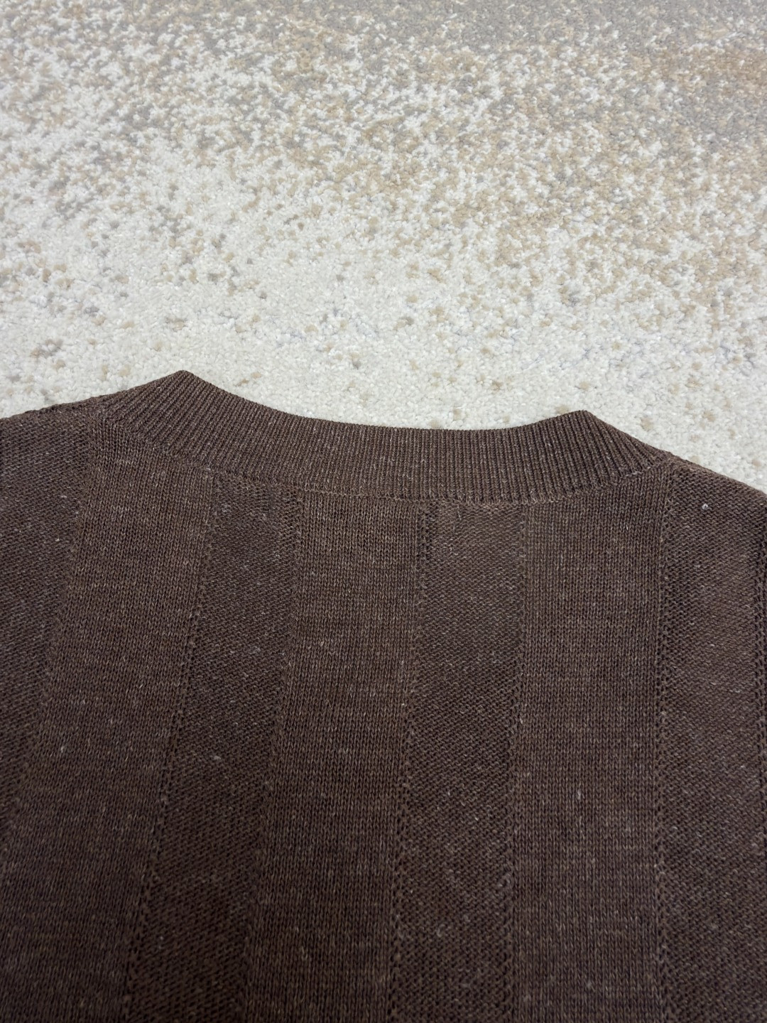 Brunello Cucinelli BC 亨利老钱风针织衫 短袖 棕色 杏色 藏蓝色 B0 M2L707801-CNO22