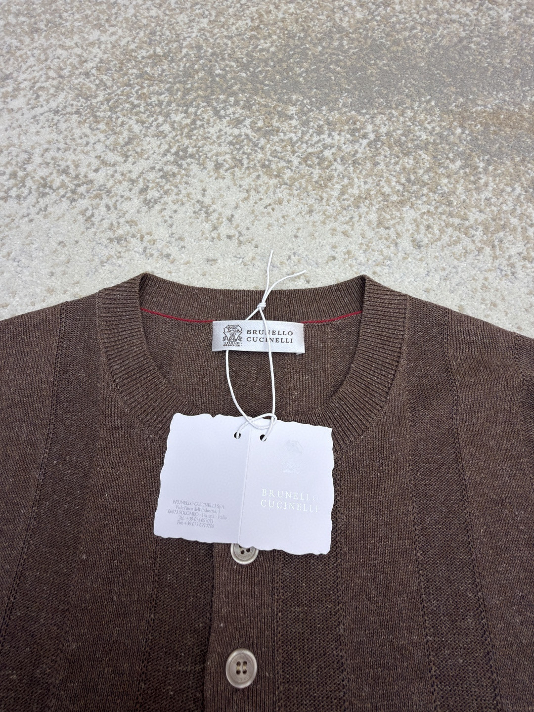 Brunello Cucinelli BC 亨利老钱风针织衫 短袖 棕色 杏色 藏蓝色 B0 M2L707801-CNO22