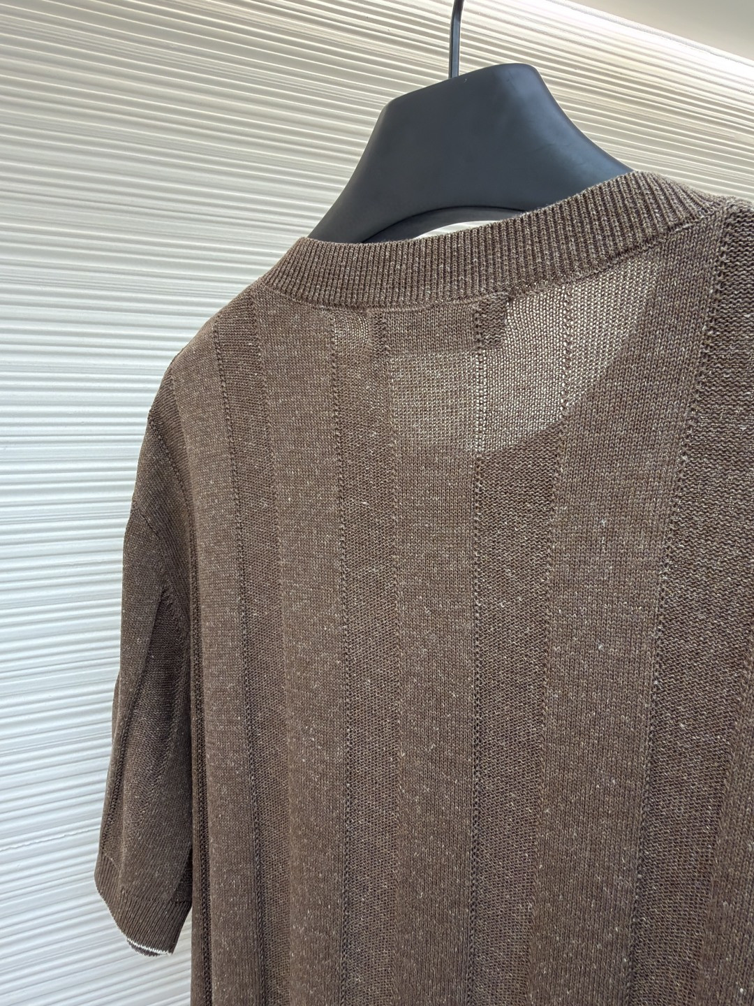 Brunello Cucinelli BC 亨利老钱风针织衫 短袖 棕色 杏色 藏蓝色 B0 M2L707801-CNO22