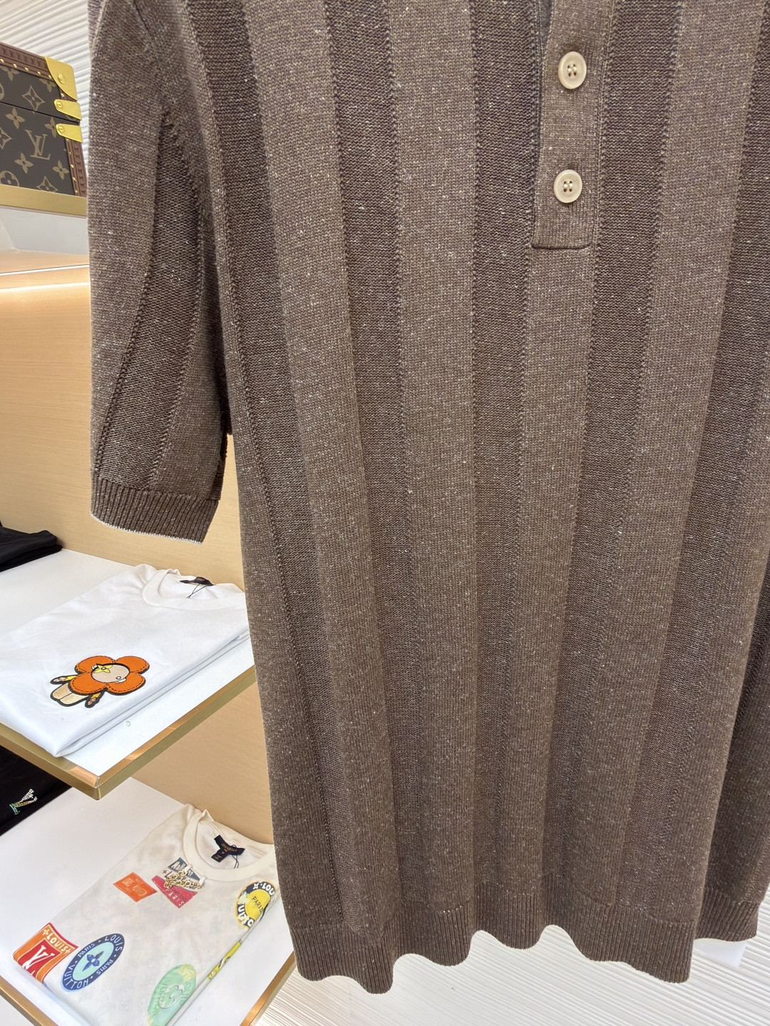 Brunello Cucinelli BC 亨利老钱风针织衫 短袖 棕色 杏色 藏蓝色 B0 M2L707801-CNO22