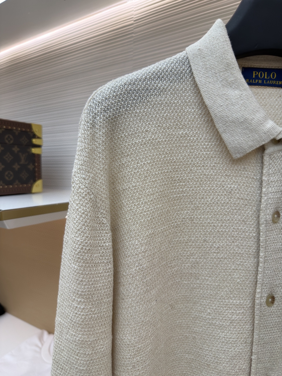 Ralph Lauren 拉夫劳伦 刺绣小马翻领亚麻衬衫 外套 长袖 卡其色 B0 710962905-002