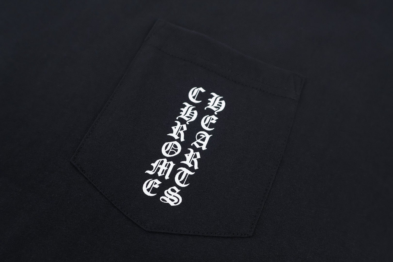 Chrome Hearts CH 克罗心 梵文粉字圆领短袖 T恤 白色 黑色 A0  
