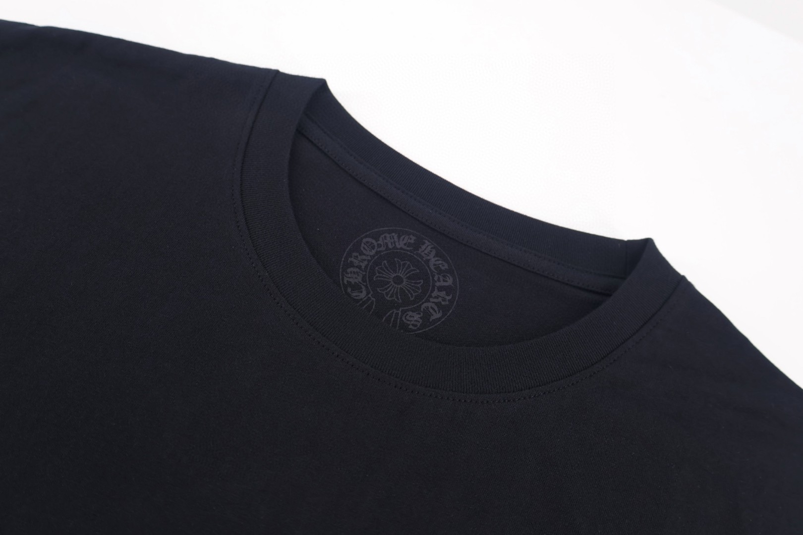 Chrome Hearts CH 克罗心 梵文粉字圆领短袖 T恤 白色 黑色 A0  