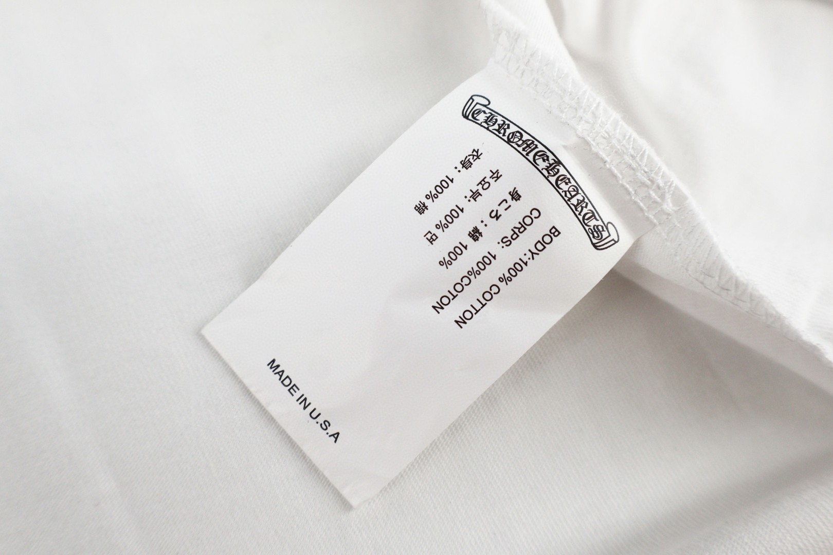 Chrome Hearts CH 克罗心 火焰满印圆领短袖 T恤 白色 黑色 A0  