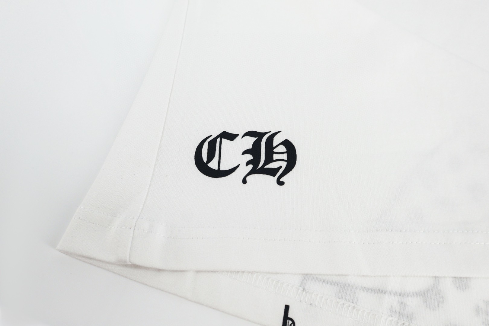 Chrome Hearts CH 克罗心 火焰满印圆领短袖 T恤 白色 黑色 A0  