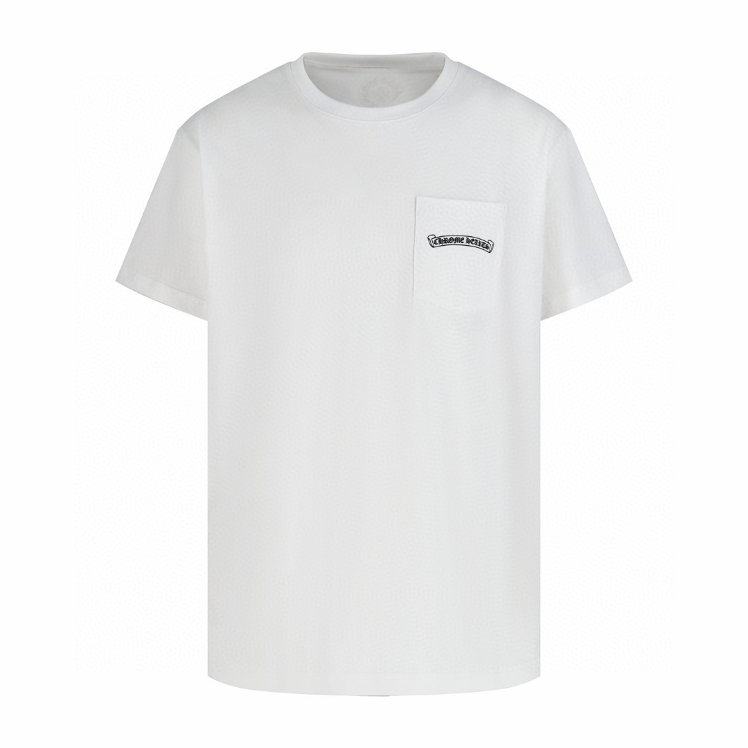 Chrome Hearts CH 克罗心 火焰满印圆领短袖 T恤 白色 黑色 A0  