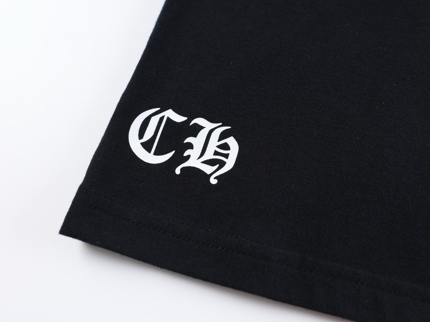 Chrome Hearts CH 克罗心 红标卷轴USA限定圆领短袖 T恤 黑色 A0  