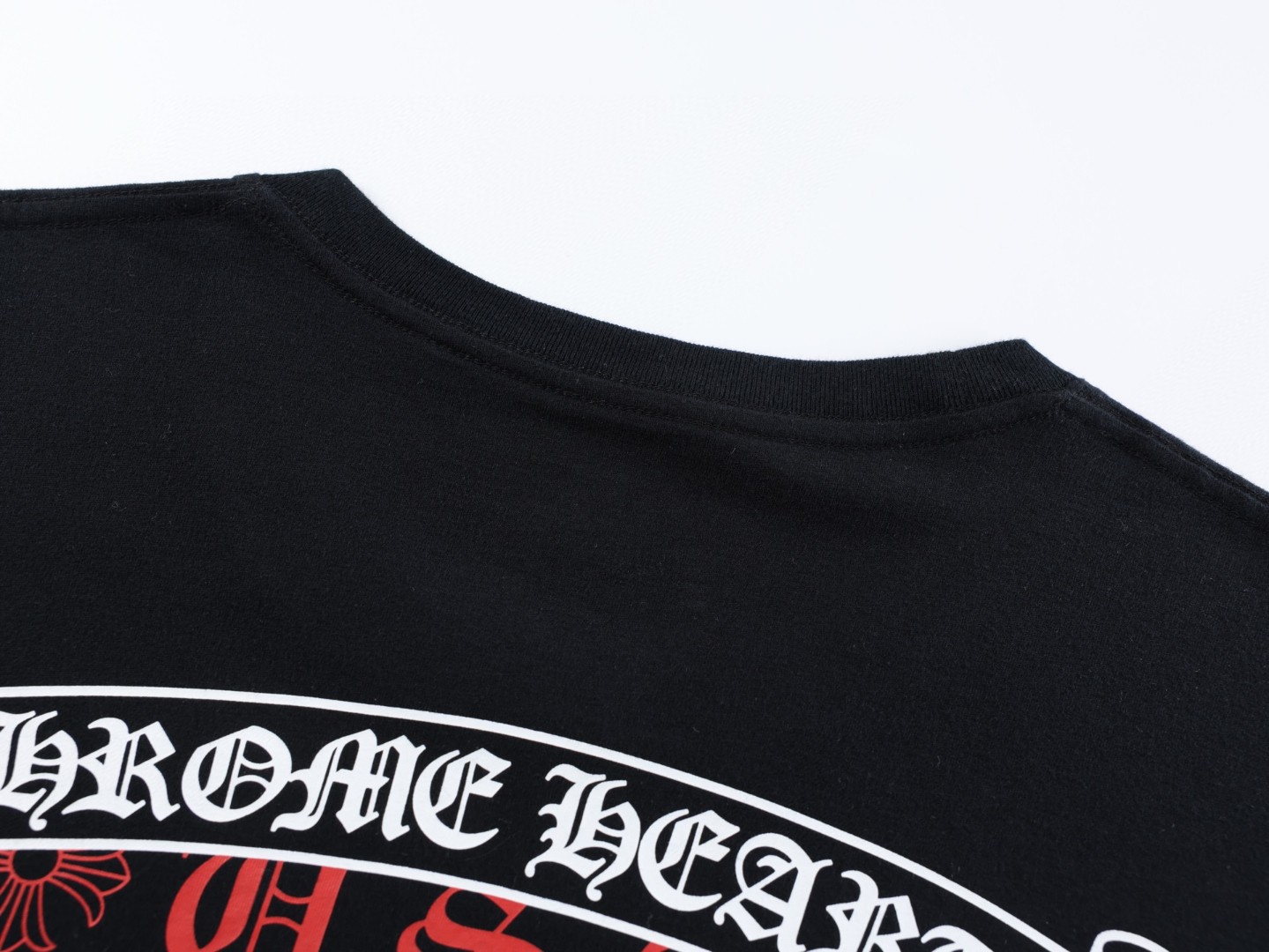 Chrome Hearts CH 克罗心 红标卷轴USA限定圆领短袖 T恤 黑色 A0  