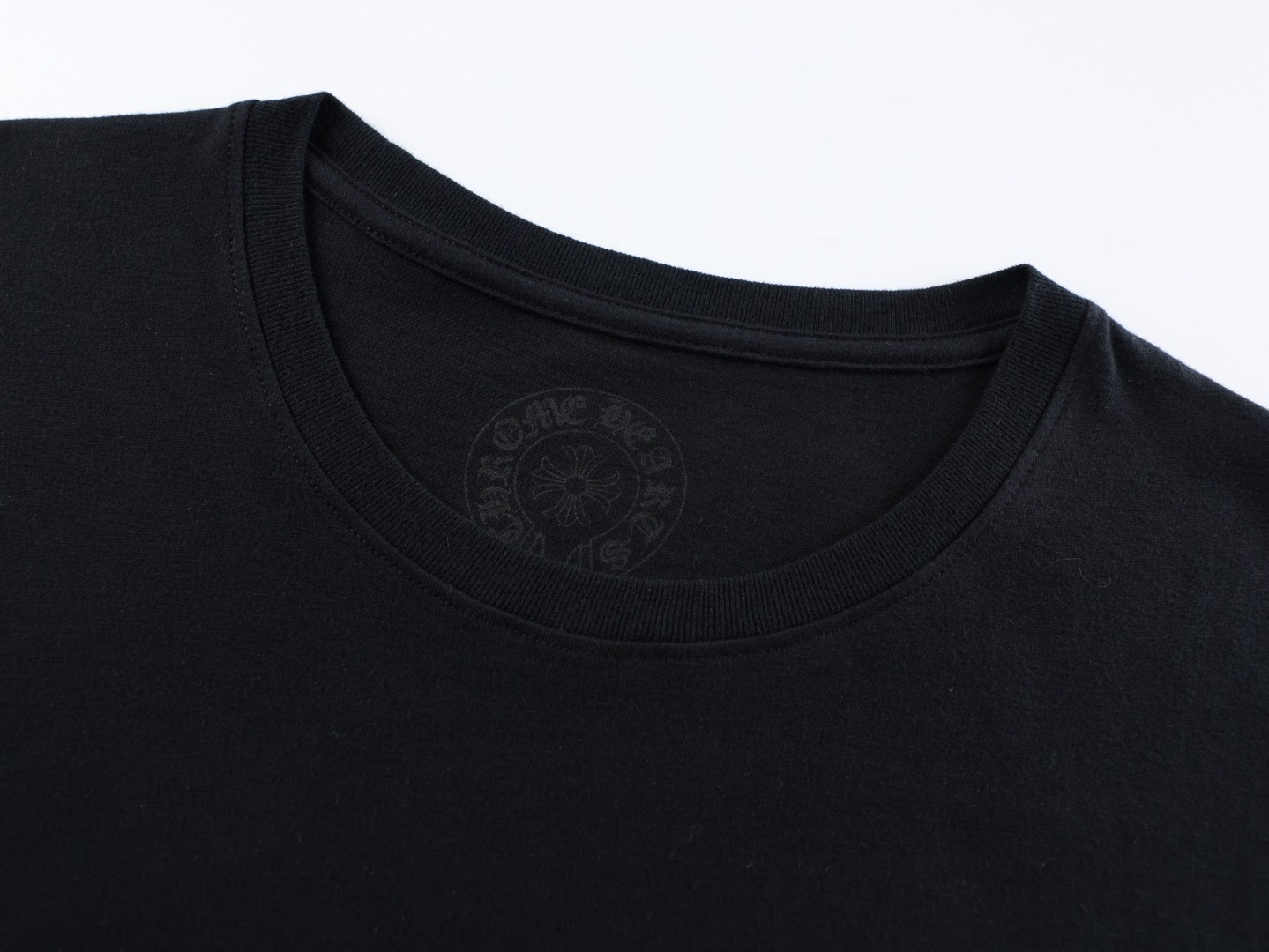 Chrome Hearts CH 克罗心 红标卷轴USA限定圆领短袖 T恤 黑色 A0  