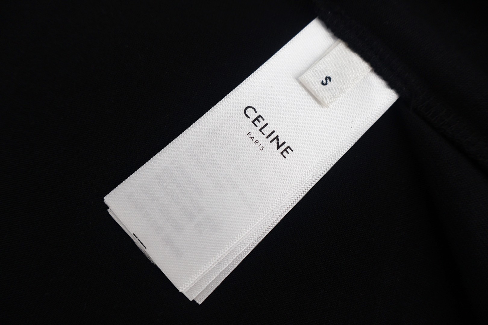 CELINE 赛琳 纯色logo刺绣圆领短袖 T恤 白色 黑色 A0 RX0LA1242-01OK