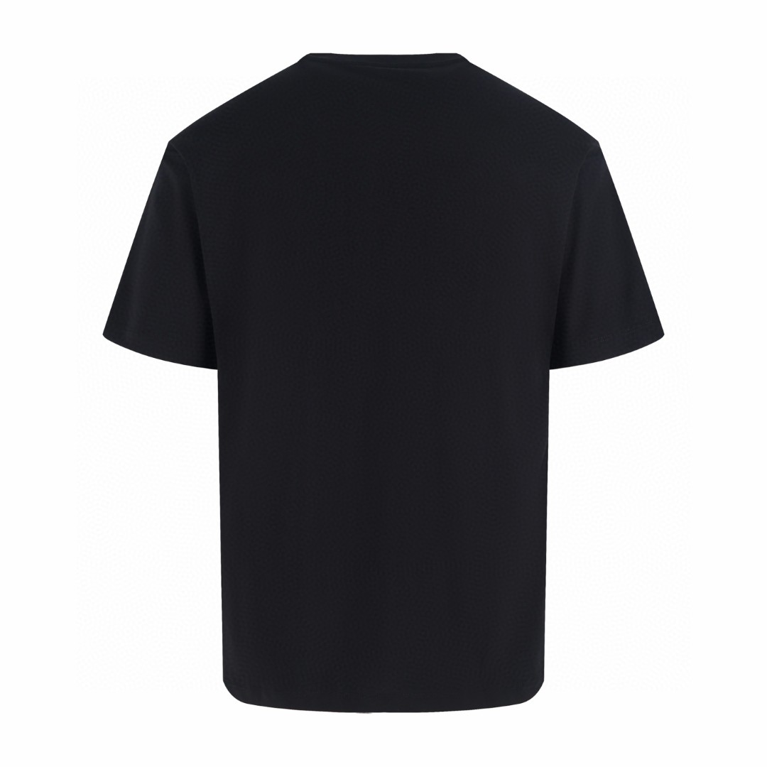 CELINE 赛琳 纯色logo刺绣圆领短袖 T恤 白色 黑色 A0 RX0LA1242-01OK