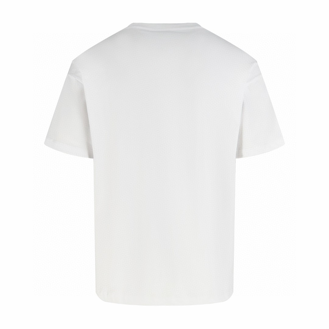 CELINE 赛琳 纯色logo刺绣圆领短袖 T恤 白色 黑色 A0 RX0LA1242-01OK