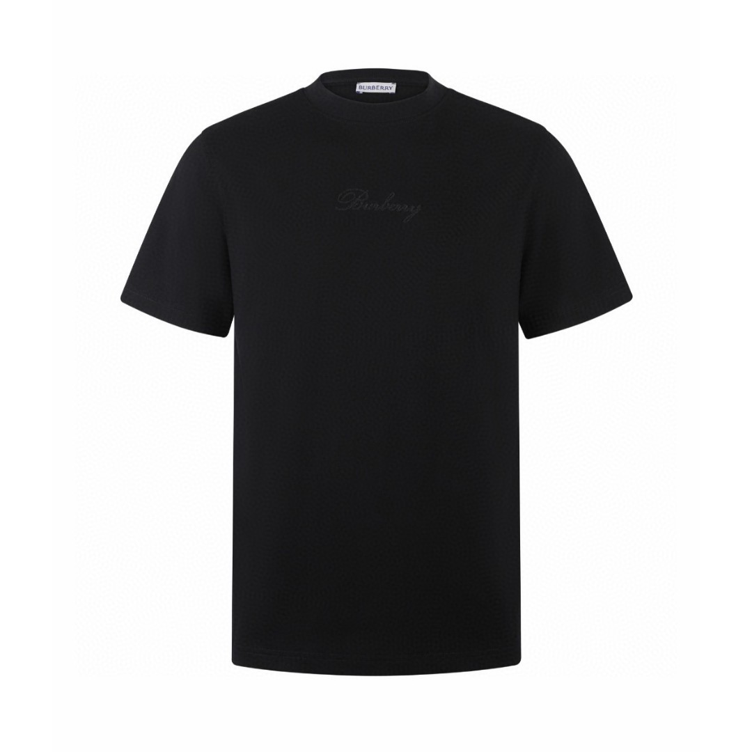 Burberry 巴宝莉 格纹草书风格徽标圆领Tee 短袖 T恤 白色 黑色 A0 81190801