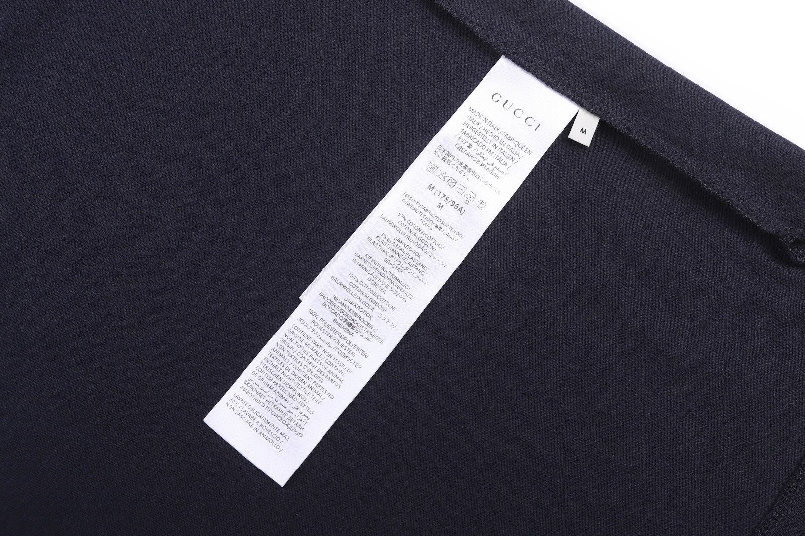 GUCCI 古驰 马鞍扣刺绣珠地棉Polo衫 短袖 夏季 黑色 蓝色 A2 854796-XJHQP-1043