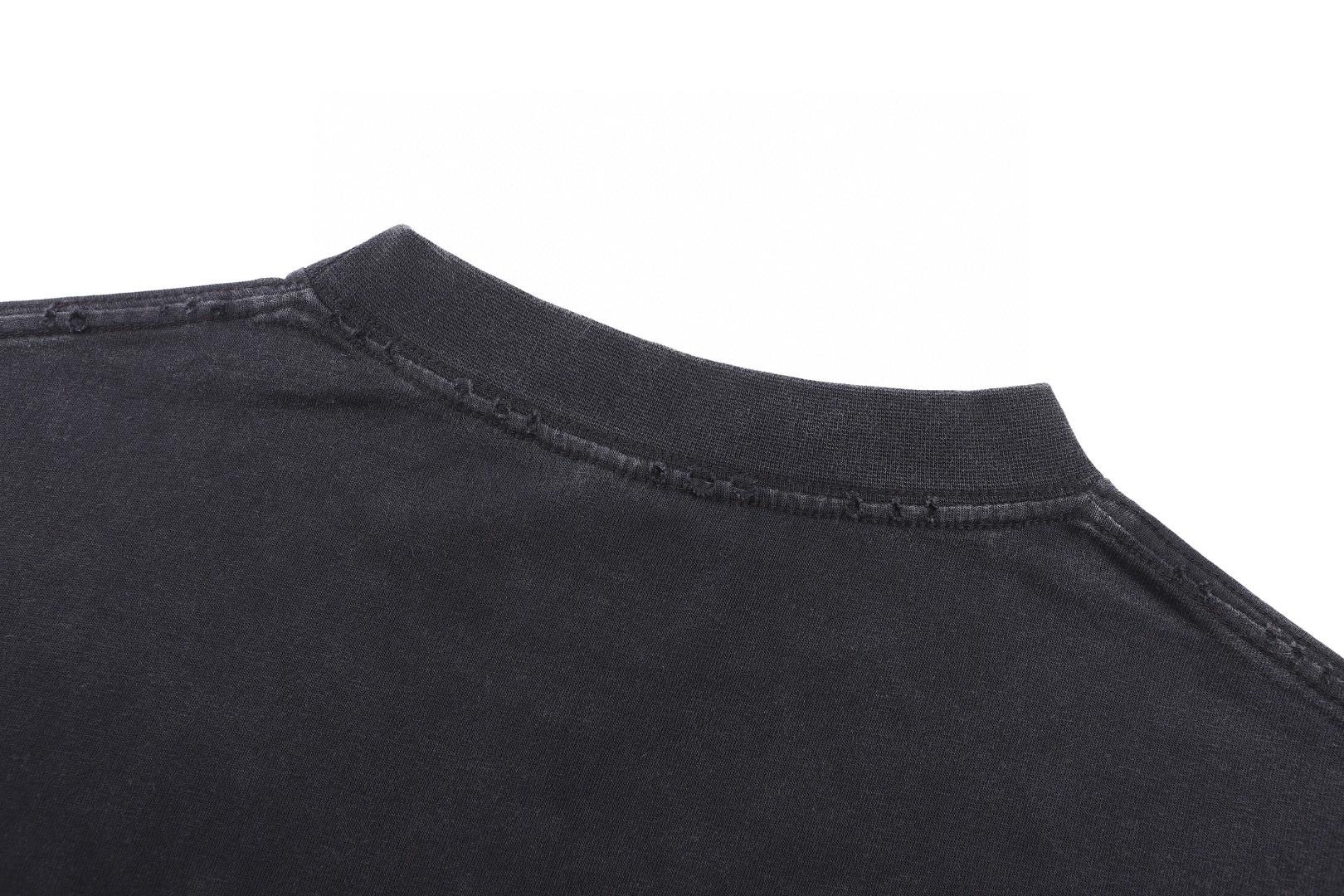 Balenciaga 巴黎世家 溶解印花圆领短袖 T恤 夏季 黑灰色 A0 787349TRVS81013