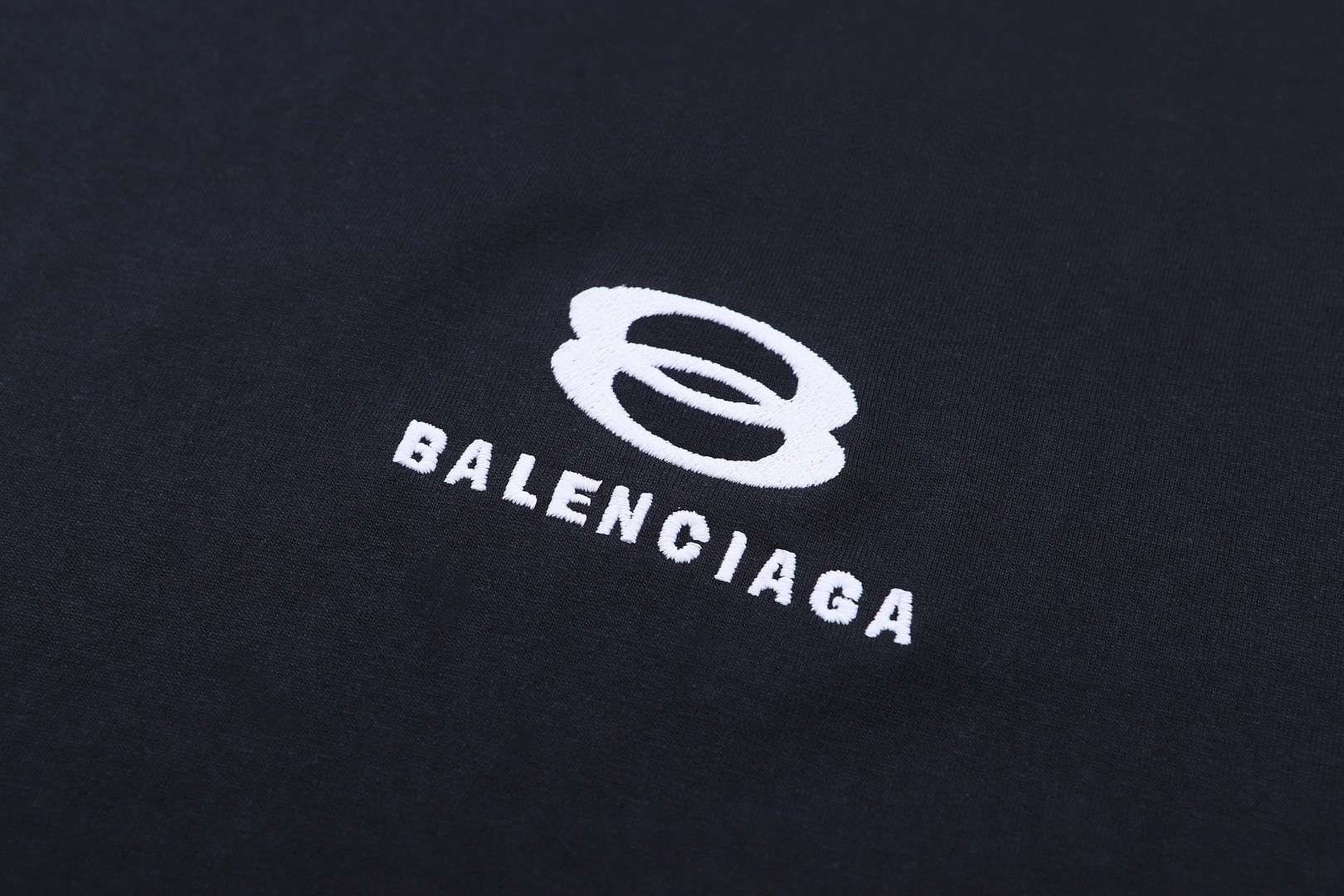 Balenciaga 巴黎世家 双环五条杠圆领短袖 T恤 夏季 白色 黑色 A0 829686TSVH21569