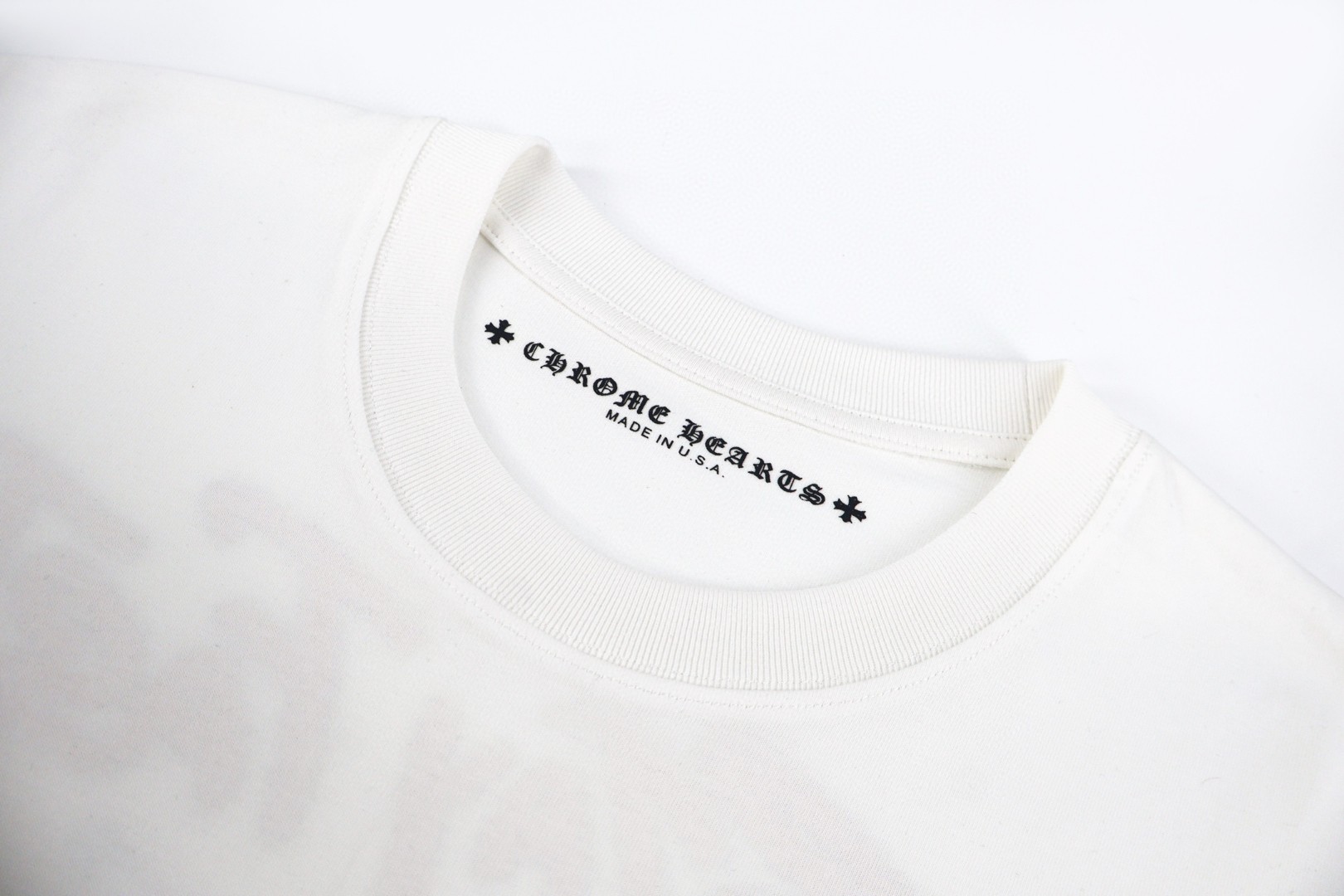 Chrome Hearts CH 克罗心 赛车涂鸦限定圆领短袖 T恤 白色 黑色 A0  