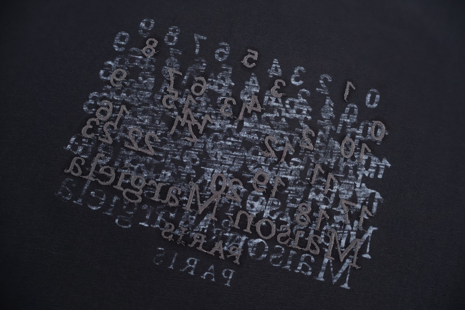 Maison Margiela 马吉拉 反向刺绣圆领短袖 T恤 套头 夏季 黑色 A0 S50GC0730M20164861