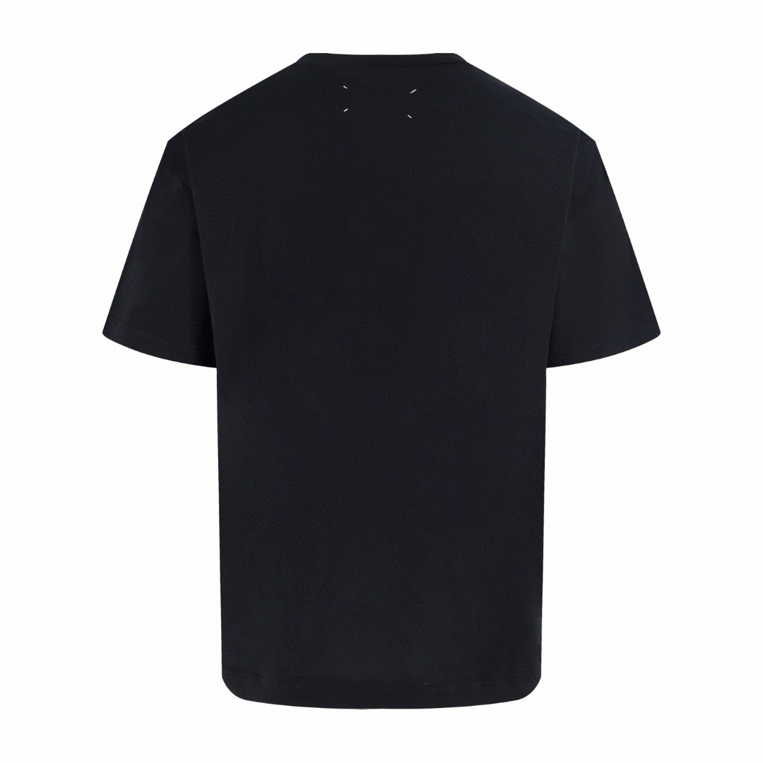 Maison Margiela 马吉拉 反向刺绣圆领短袖 T恤 套头 夏季 黑色 A0 S50GC0730M20164861
