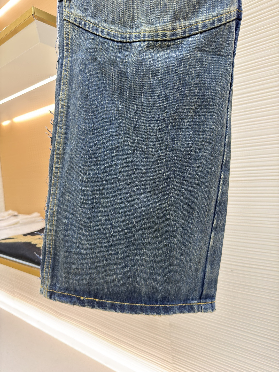 Balenciaga 巴黎世家 CUT-UP牛仔裤 长裤 裤子 蓝色 C0 831176TSW714011