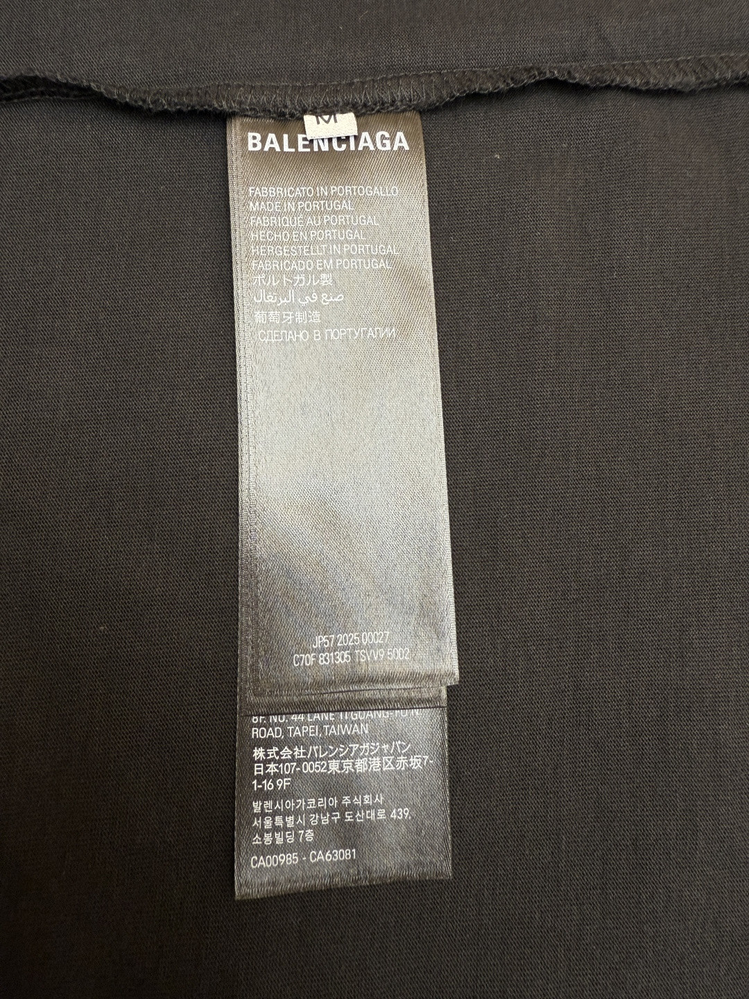 Balenciaga 巴黎世家 字母烫钻圆领短袖 T恤 夏季 黑色 A5