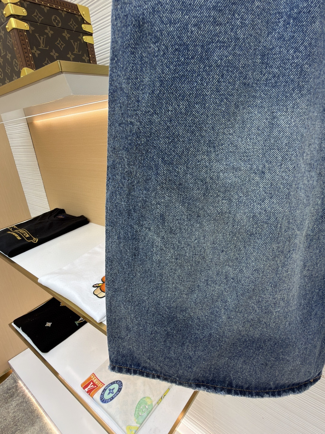 Balenciaga 巴黎世家 FOLDED牛仔短裤 休闲裤 五分裤 裤子 夏季 蓝色 B0
