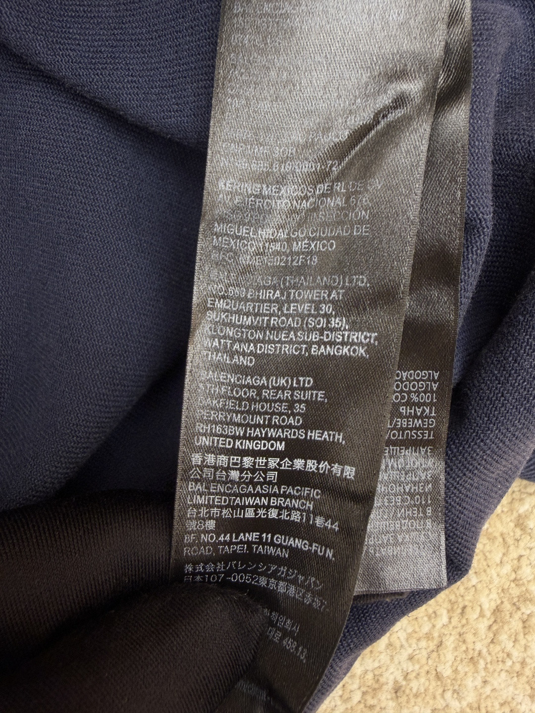Balenciaga 巴黎世家 连帽衬衫领牛仔外套 长袖 蓝色 C0 850859TTM021240