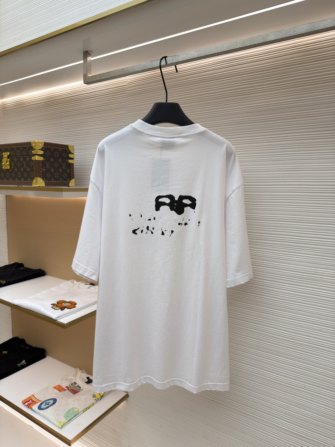 Balenciaga 巴黎世家 经典数码印花圆领短袖 T恤 夏季 白色 黑色 A0 612966TNVN49040