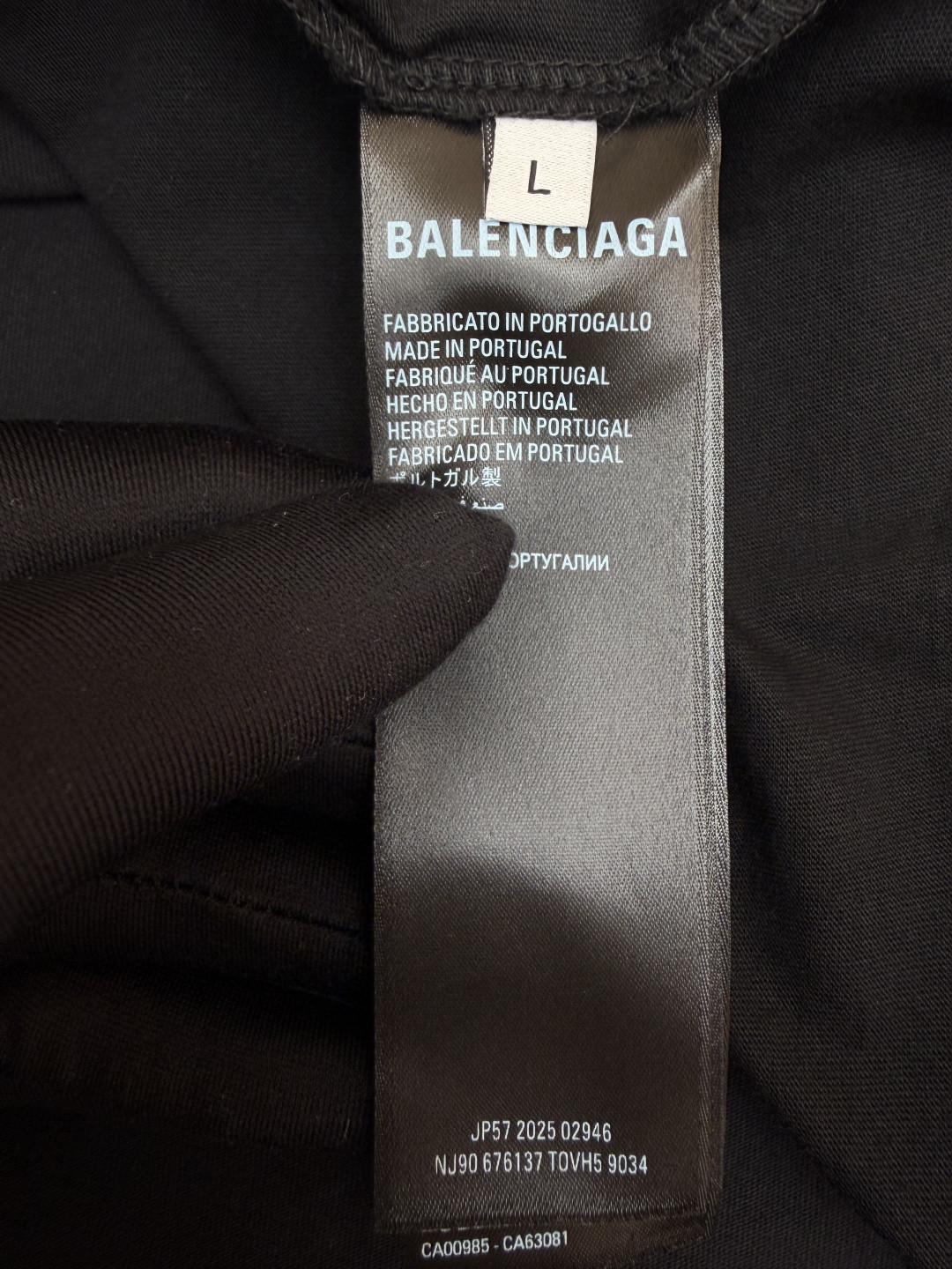 Balenciaga 巴黎世家 椰树丛林圆领短袖 T恤 圆领 夏季 黑色 A0 