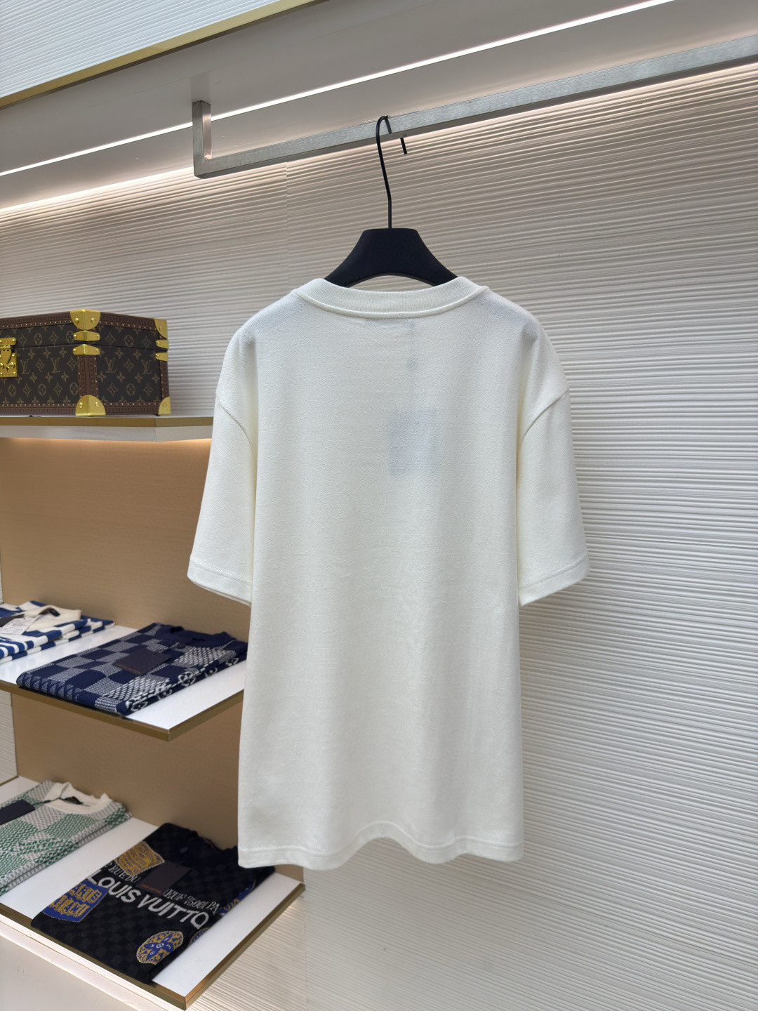 LOUIS VUITTON 路易威登 LV 口袋提花圆领短袖 T恤 夏款 白色 A0