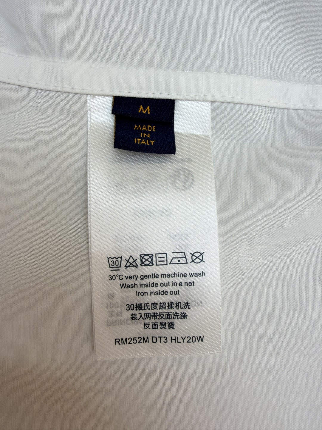 LOUIS VUITTON 路易威登 压花口袋翻领衬衫 外套 长袖 白色 B0 1AJCAI