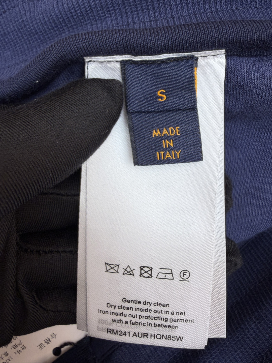 LOUIS VUITTON 路易威登 LV 压印毛圈布松紧腰短裤 休闲裤 裤子 五分裤 黑色 蓝色 B0