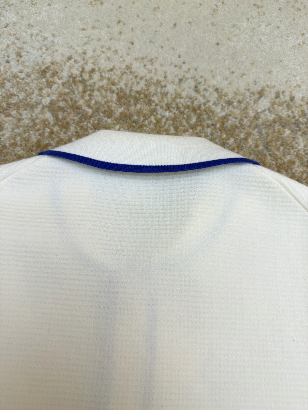 LOUIS VUITTON 路易威登 LV 口袋字母拼色针织衬衫 短袖 夏款 白色 蓝色 B0 1AK6X1