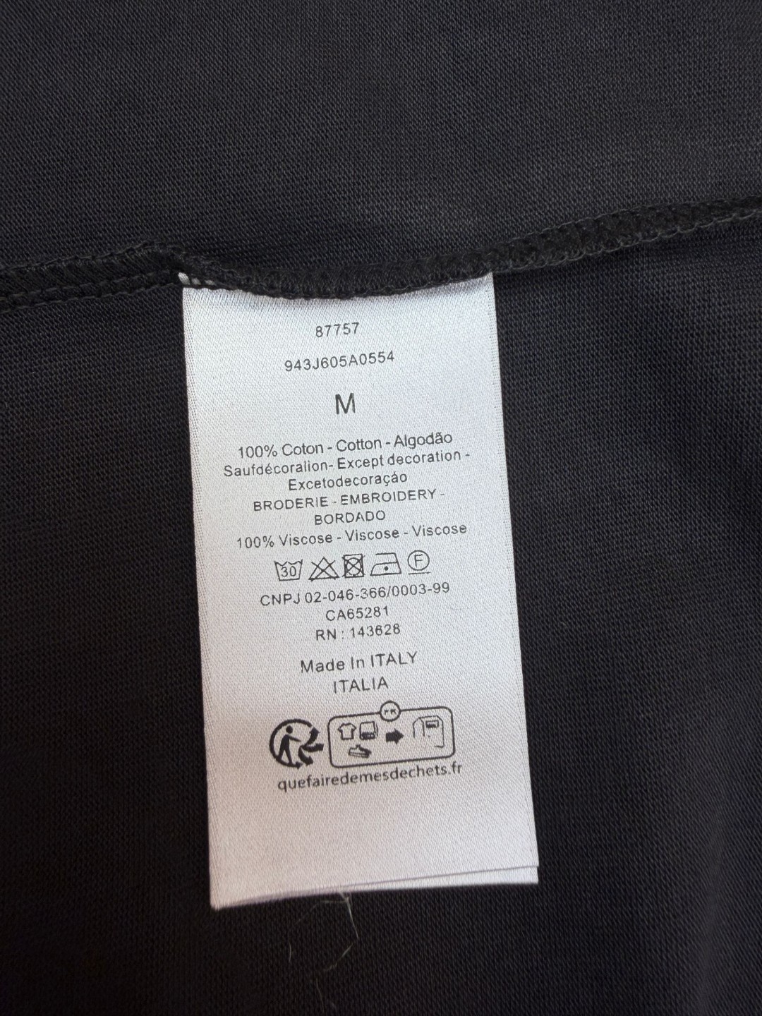 DIOR 迪奥 CD刺绣圆领短袖 T恤 夏季 白色 黑色 灰色 米杏色 浅绿色 A0 943J605A0554-C080
