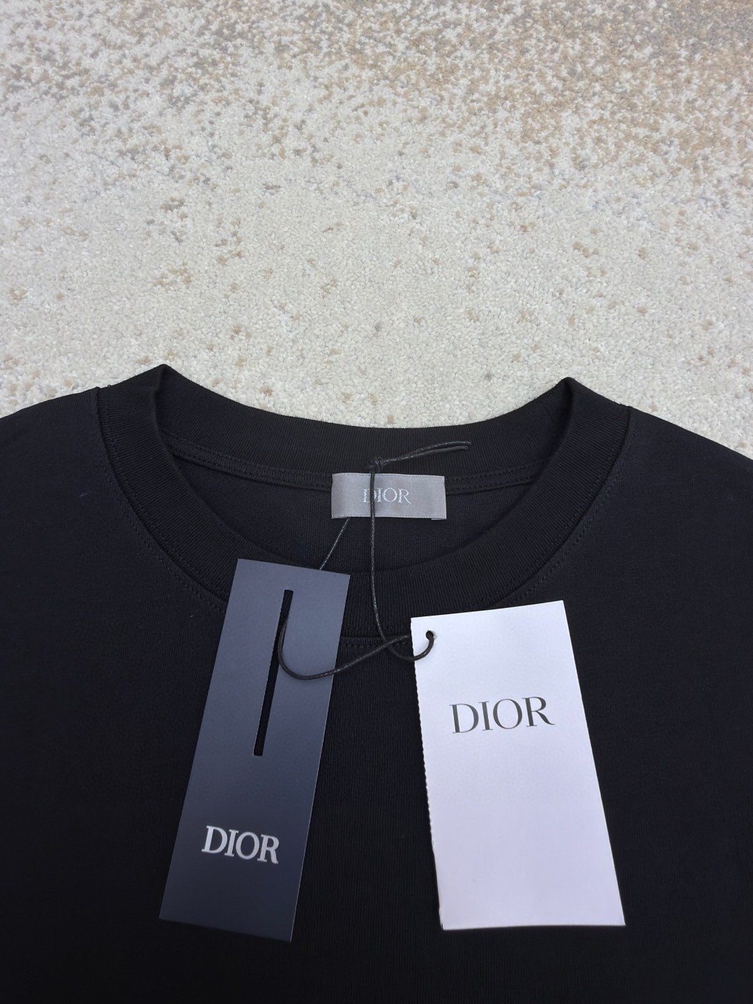 DIOR 迪奥 CD刺绣圆领短袖 T恤 夏季 白色 黑色 灰色 米杏色 浅绿色 A0 943J605A0554-C080