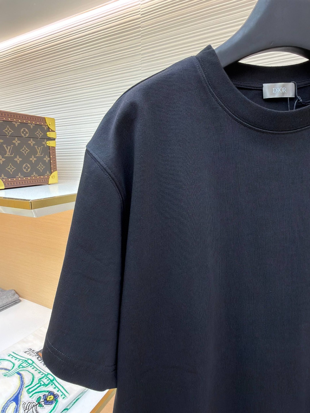 DIOR 迪奥 CD刺绣圆领短袖 T恤 夏季 白色 黑色 灰色 米杏色 浅绿色 A0 943J605A0554-C080