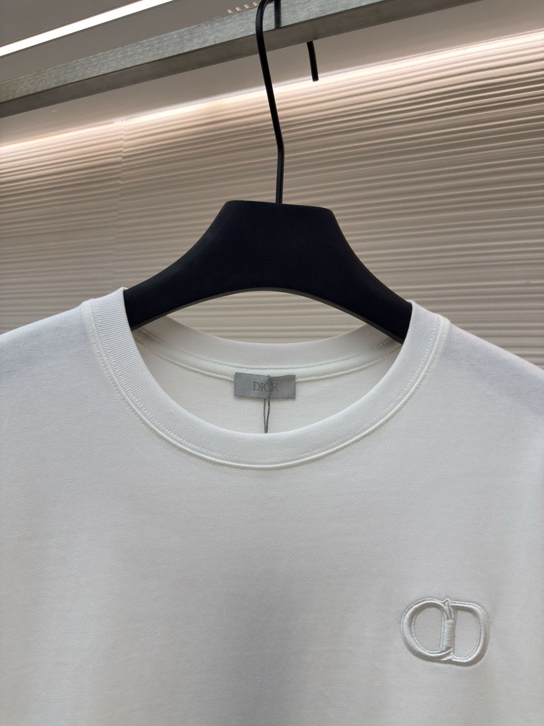 DIOR 迪奥 CD刺绣圆领短袖 T恤 夏季 白色 黑色 灰色 米杏色 浅绿色 A0 943J605A0554-C080