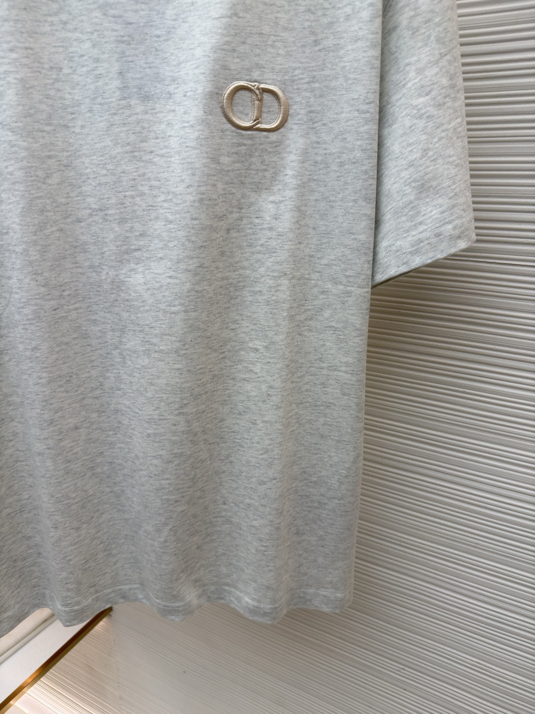 DIOR 迪奥 CD刺绣圆领短袖 T恤 夏季 白色 黑色 灰色 米杏色 浅绿色 A0 943J605A0554-C080
